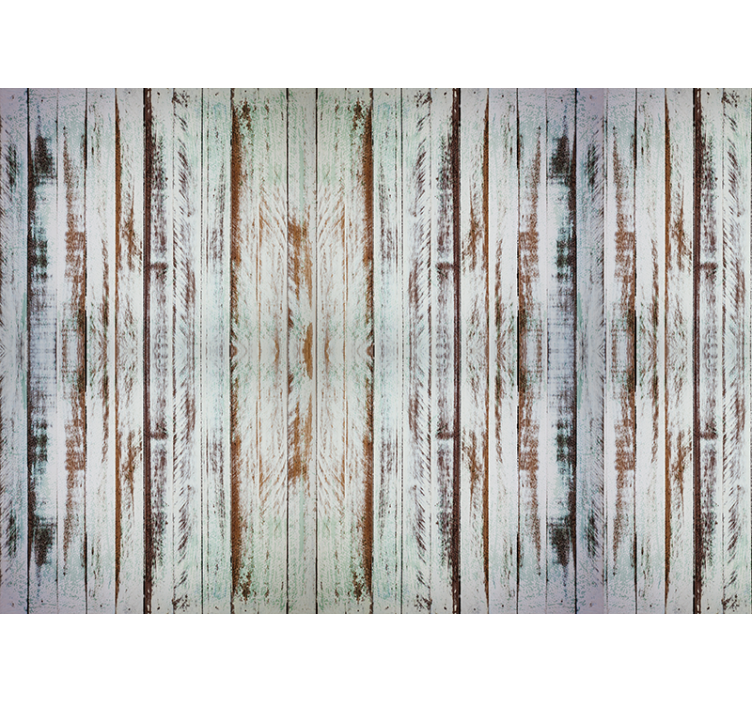 Ornamental wallpaper in stripping wood design - TenStickers
