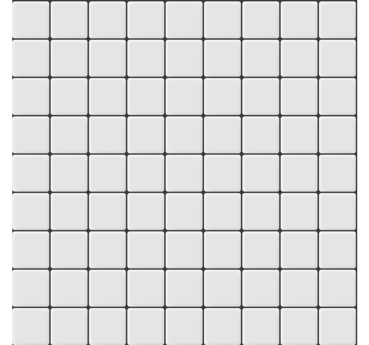 Living room wallpaper white square tiles - TenStickers