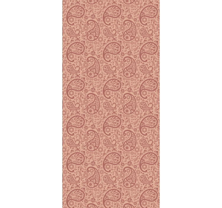 Living room wallpaper paisley elegant design - TenStickers