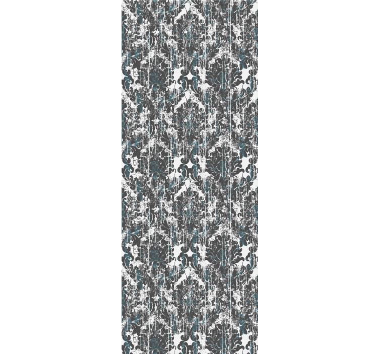 Ornamental wallpaper in old grey tones small elements - TenStickers