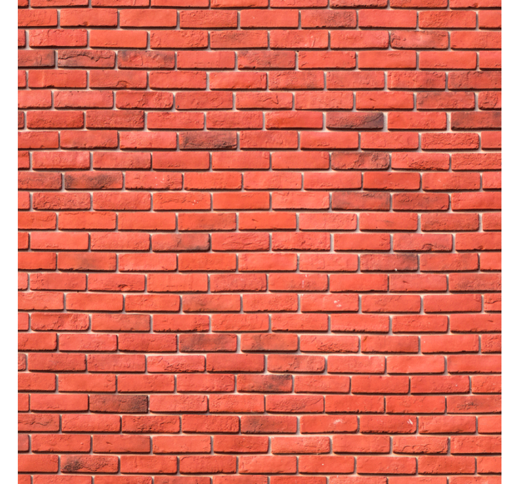 Brick wallpaper red realistic pattern - TenStickers