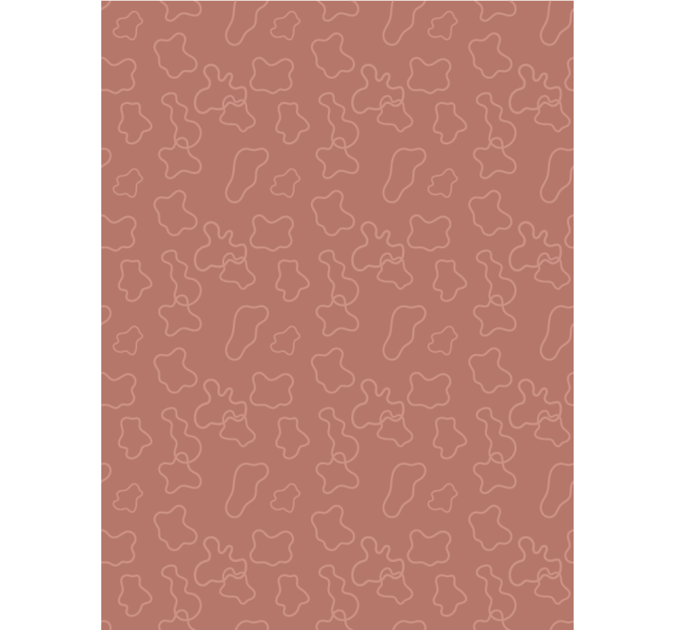 Dining room wallpaper terracotta irregular circles - TenStickers