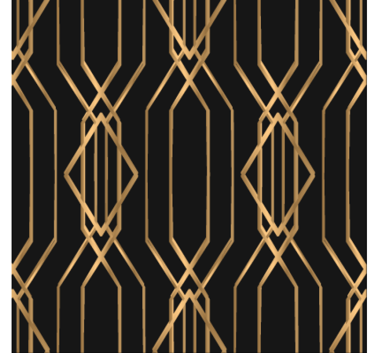 Dining room wallpaper art deco elegance - TenStickers