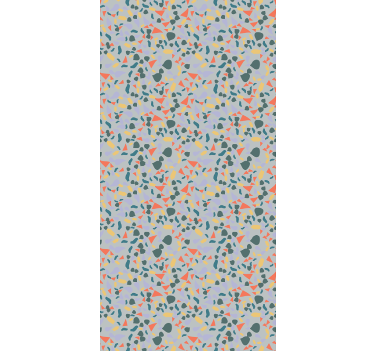 Marble wallpaper with vibrant abstract shapes - TenStickers