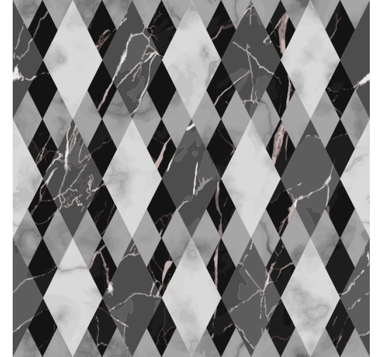 Marble wallpaper with diamond dark pattern - TenStickers