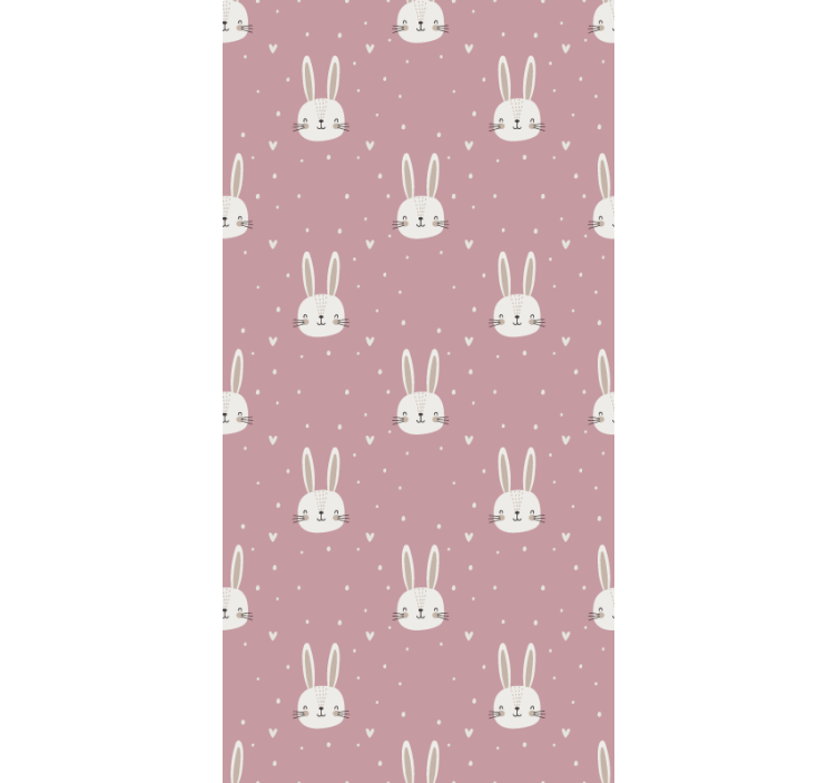 Kids wallpaper pink boho pattern - TenStickers