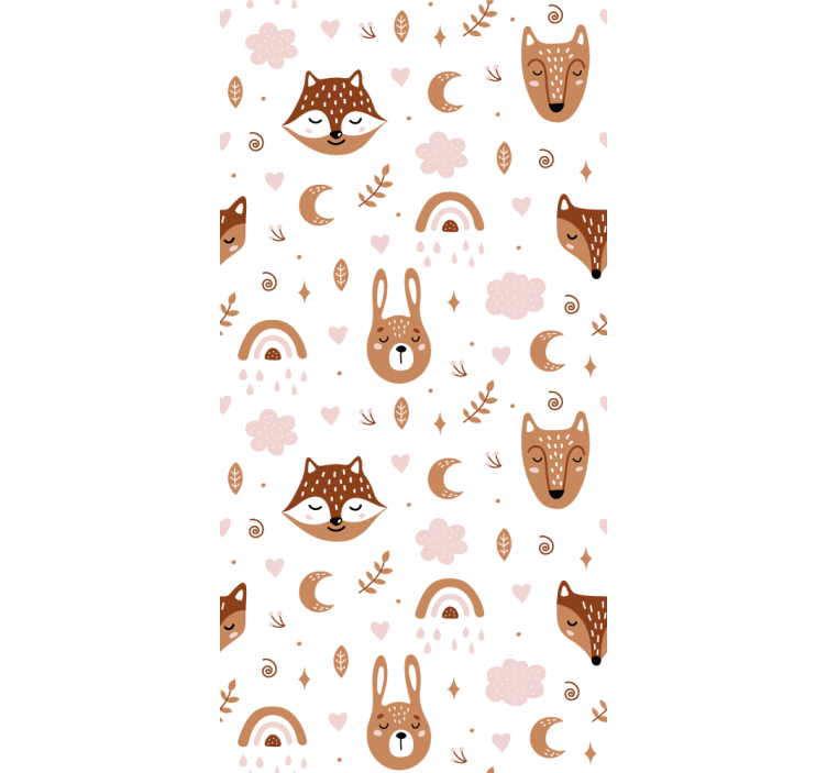 Kids wallpaper woodland animals - TenStickers