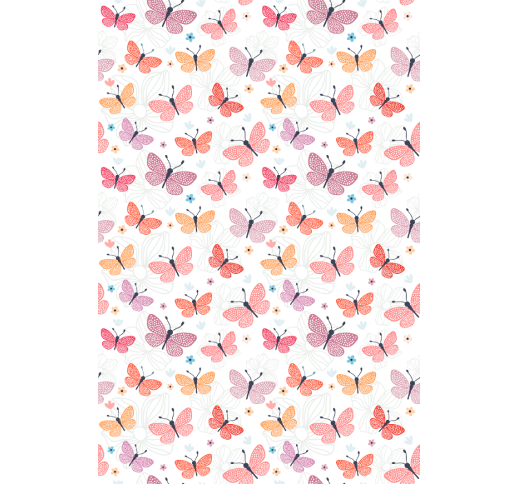 Butterfly wallpaper with butterfly design - TenStickers