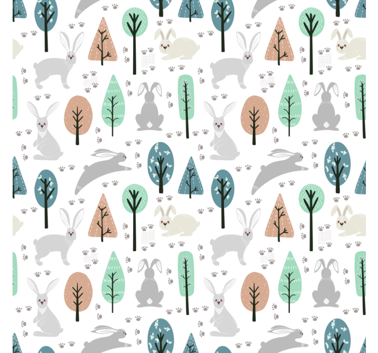 Skandinavian wallpaper nordic forest wildlife - TenStickers