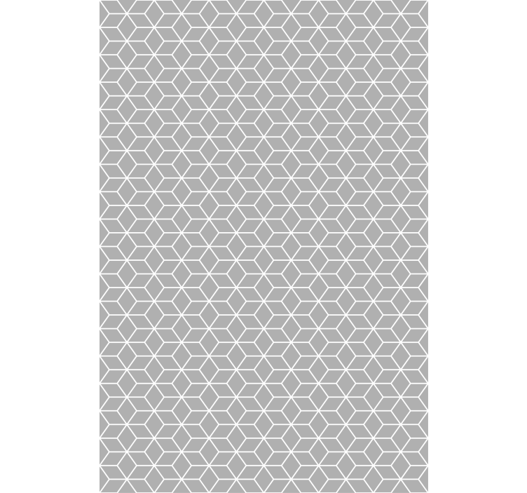 Textured wallpaper in hexagonal grey pattern - TenStickers