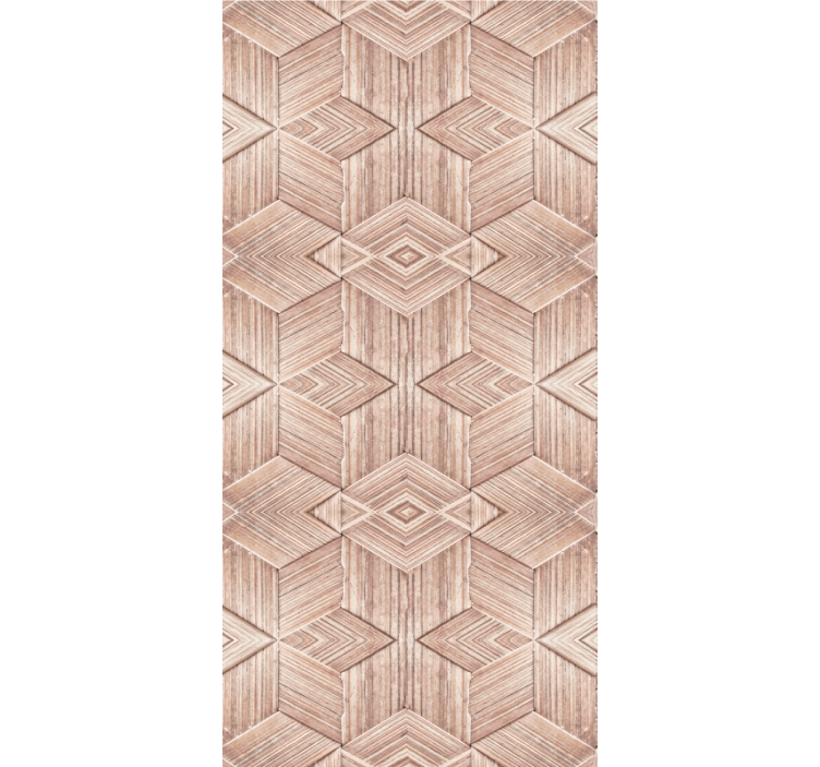 Living room wallpaper light wood texture effect - TenStickers