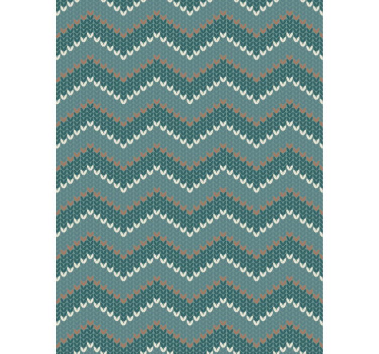 Living room wallpaper in blue natural fiber style - TenStickers