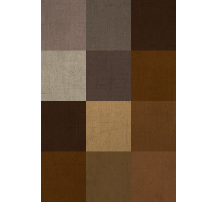 Living room wallpaper patchwork design surface - TenStickers