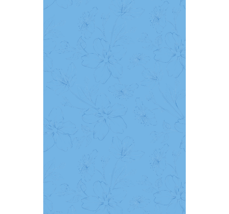 Living room wallpaper botanical inspired design - TenStickers