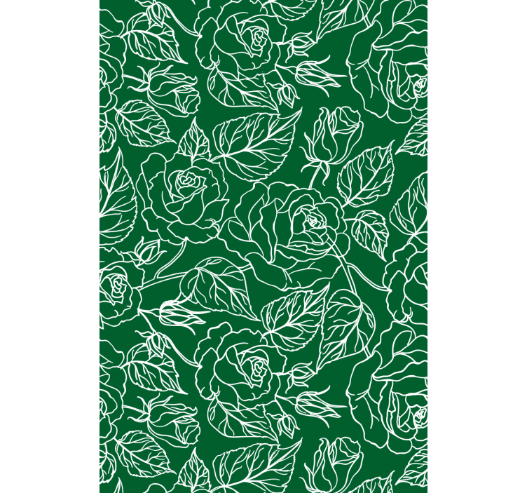 Living room wallpaper graceful botanical design - TenStickers