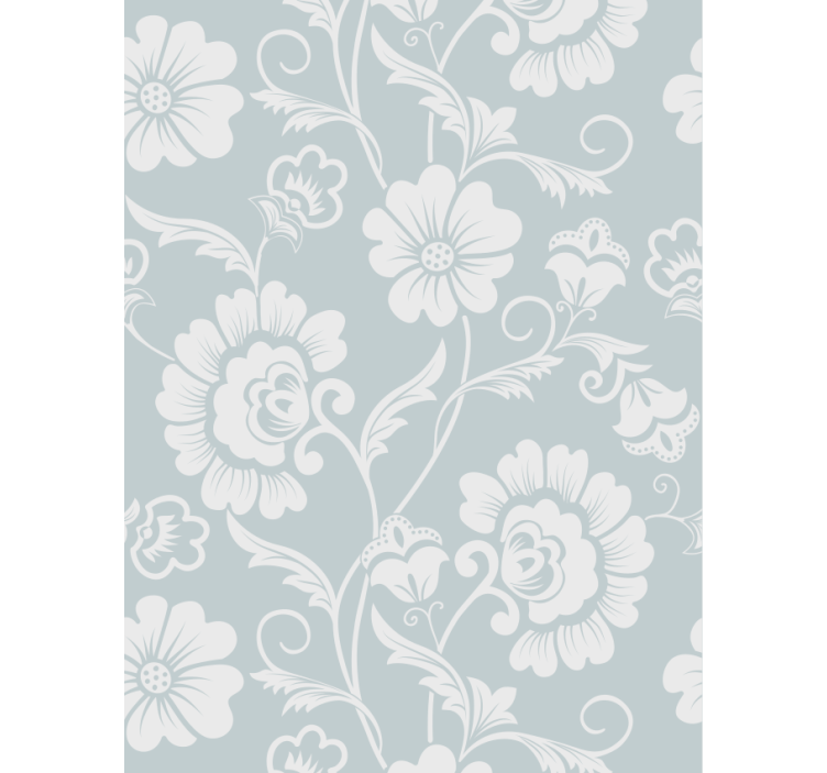Living room wallpaper floral pattern design - TenStickers