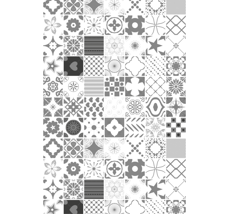 Living room wallpaper patterned monochrome texture - TenStickers