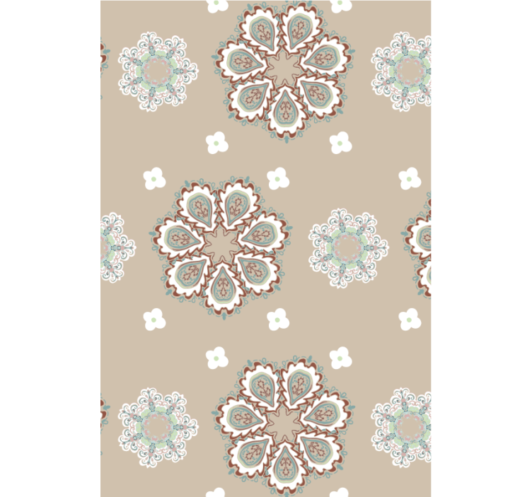 Living room wallpaper elegant floral designs - TenStickers