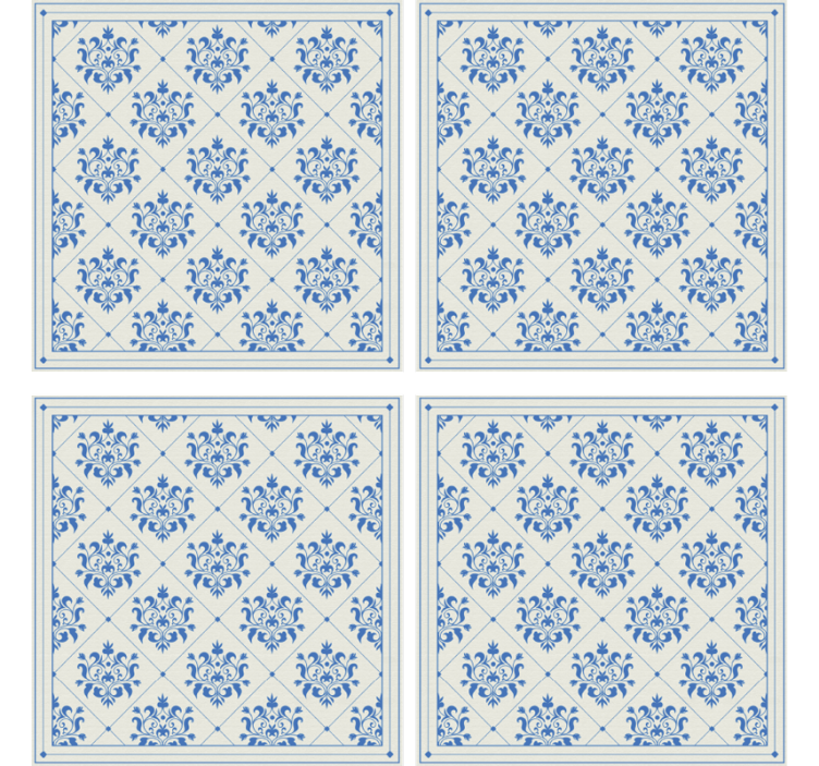 Tile wallpaper floral and ornamental vintage design - TenStickers
