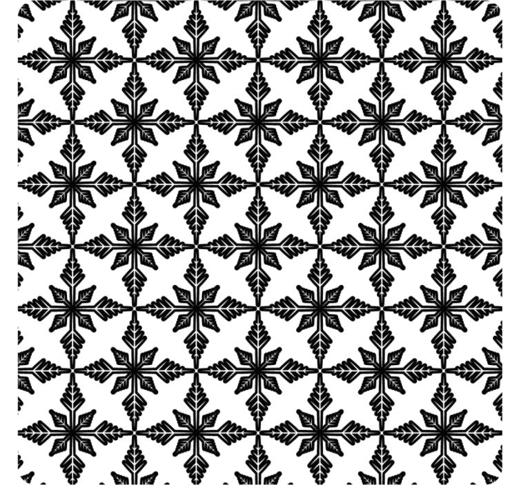 Tile wallpaper antiqued black and white design - TenStickers
