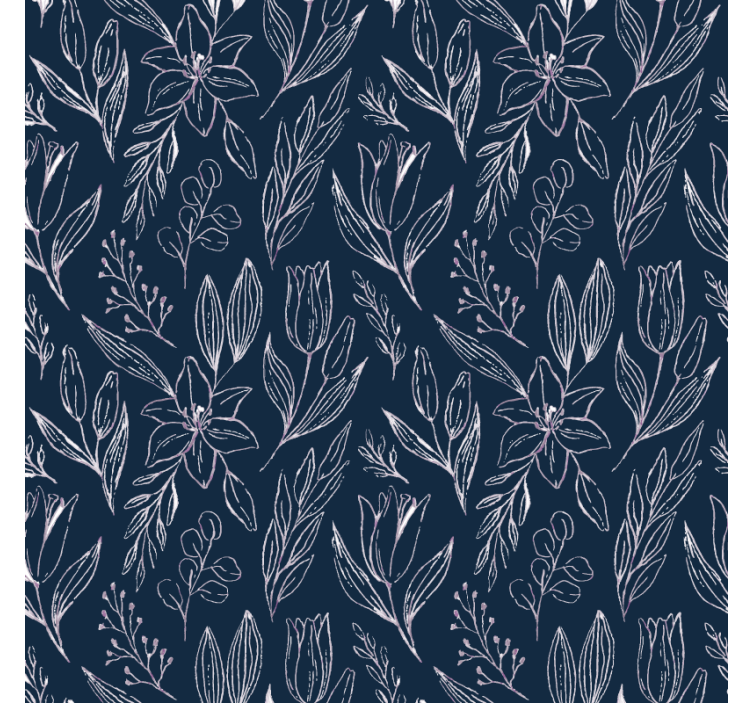 Flower wallpaper lilies seamless pattern design - TenStickers