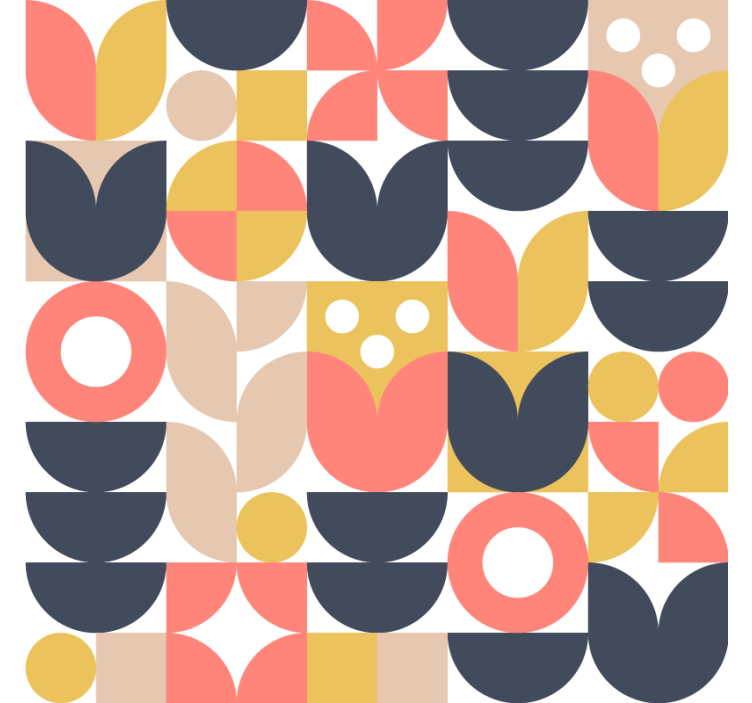 Skandinavian wallpaper nordic geometrics - TenStickers