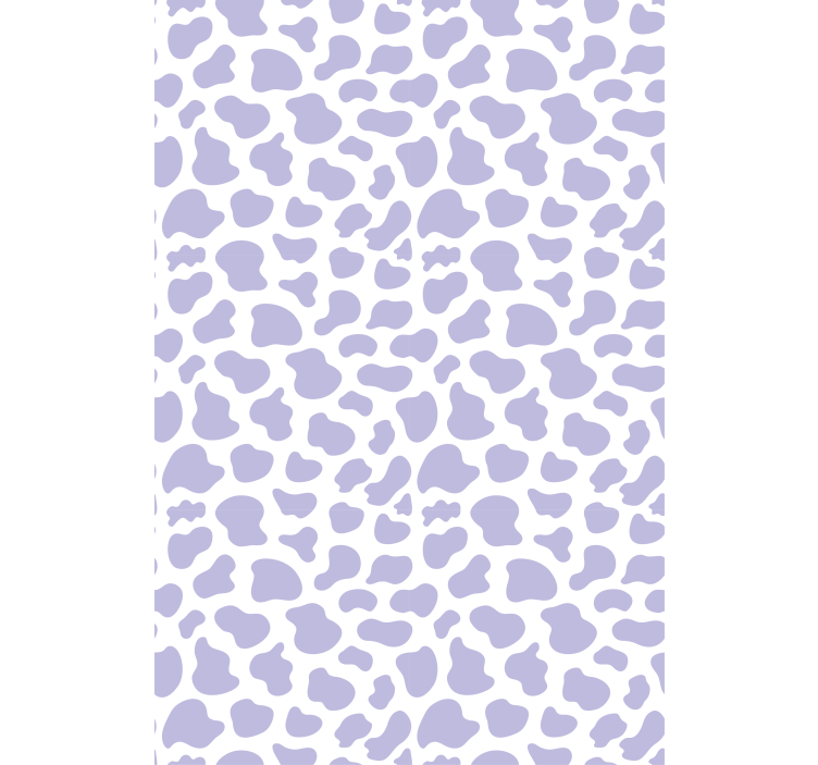 Modern wallpaper in purple cow print - TenStickers