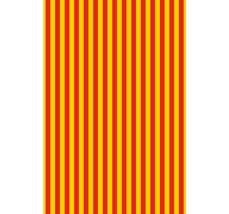 Modern wallpaper in yellow and red stripes - TenStickers