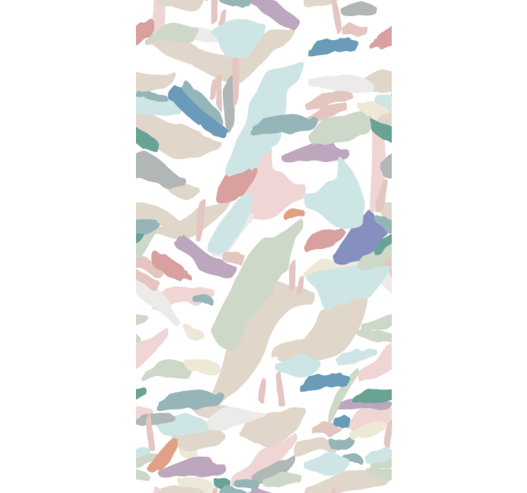 Modern wallpaper with gentle abstract shapes - TenStickers