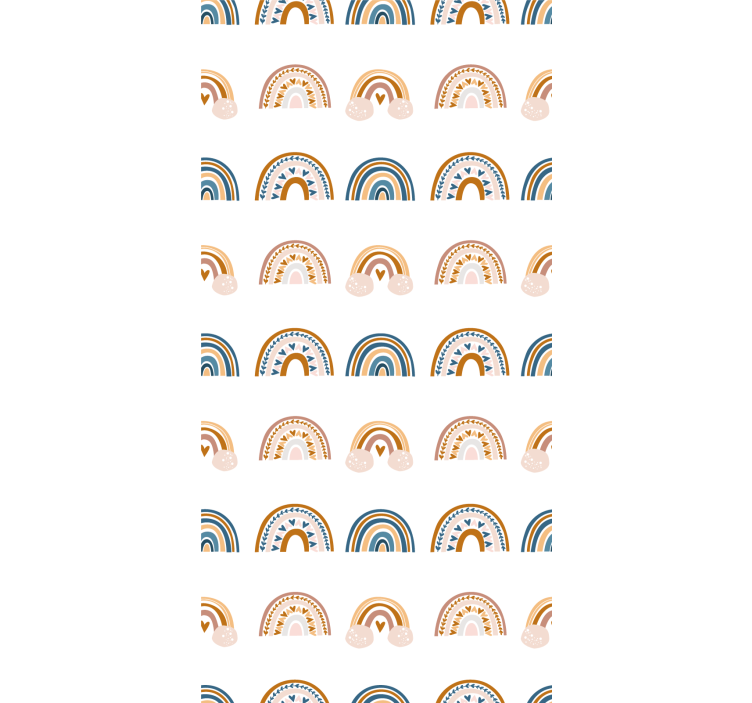 Kids wallpaper with nordic rainbow designs - TenStickers