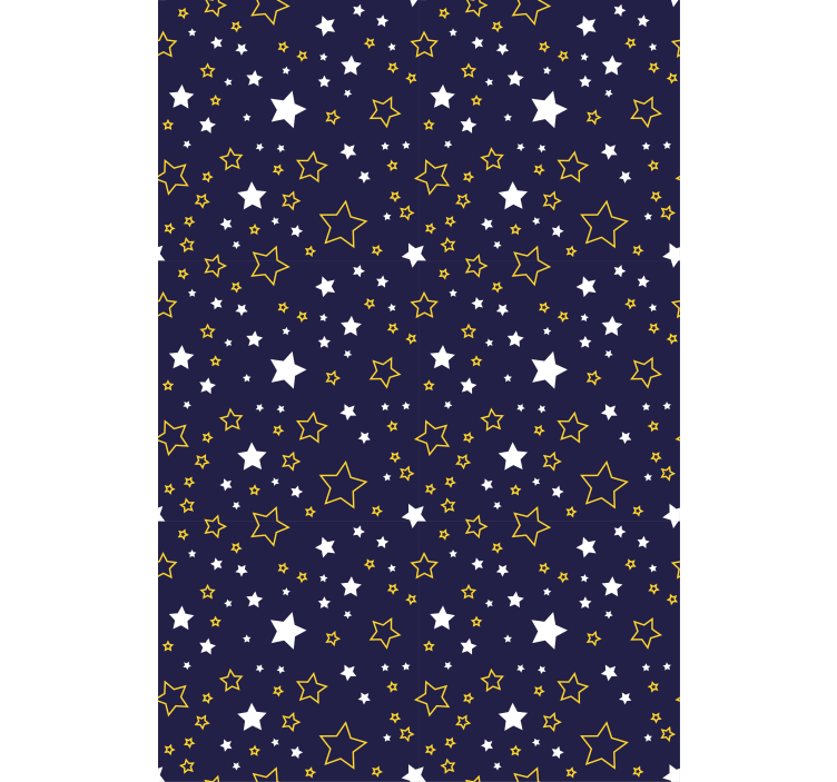 Kids wallpaper starry night design - TenStickers