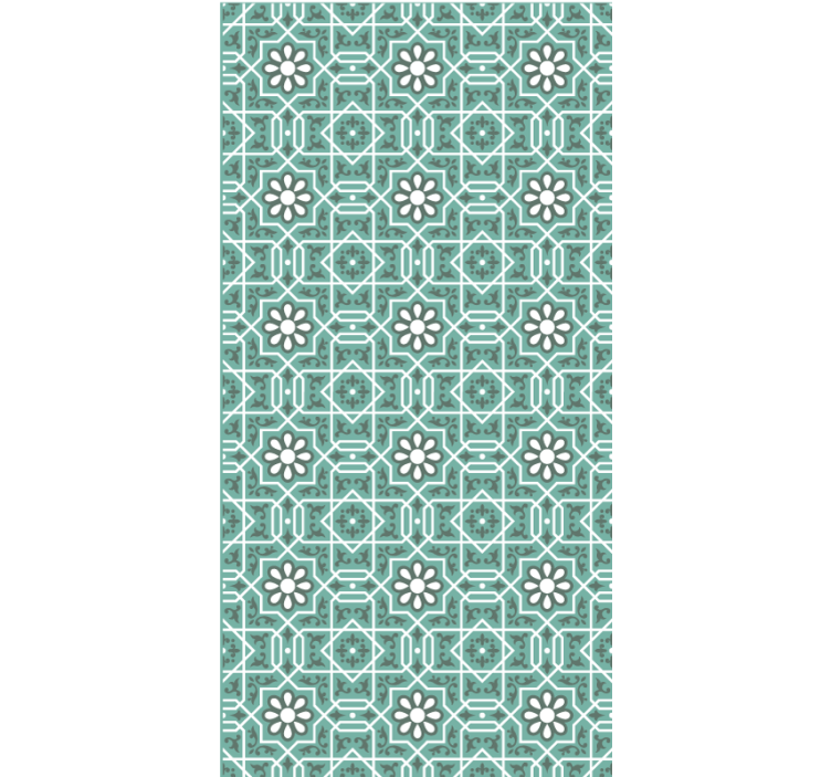 Kitchen wallpaper long patterned vinyl rug - TenStickers