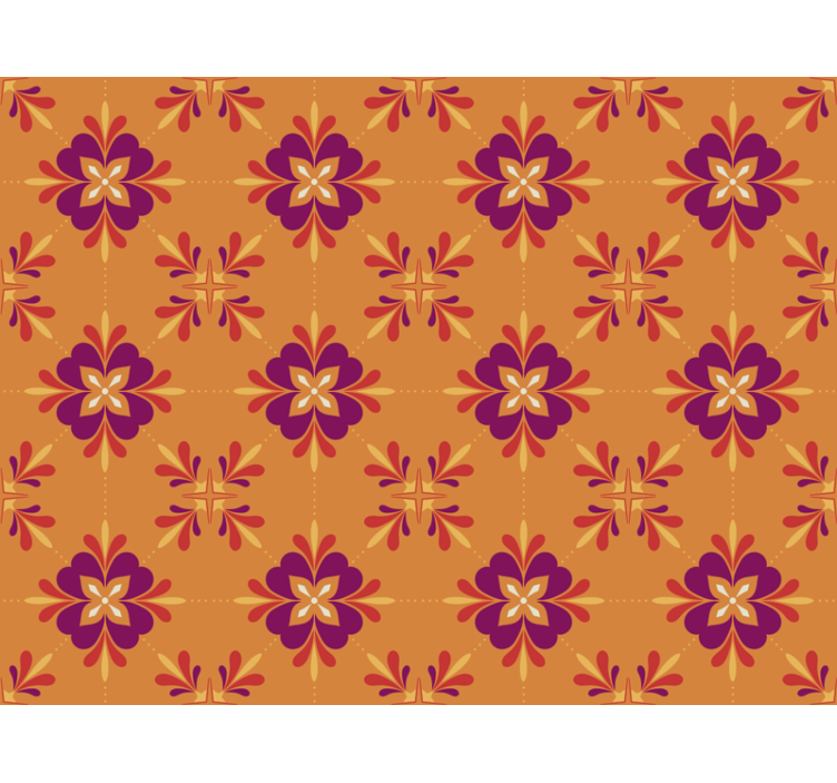 Kitchen wallpaper colorful mosaic tiles - TenStickers