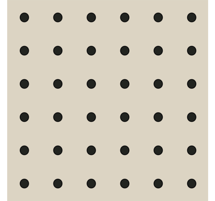 Kitchen wallpaper beige polka dot pattern - TenStickers