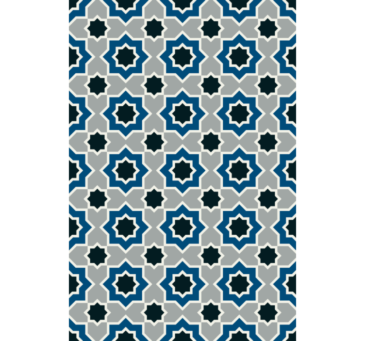 Kitchen wallpaper with islamic geometric design - TenStickers