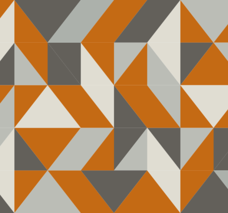 Living room wallpaper angled triangle design - TenStickers