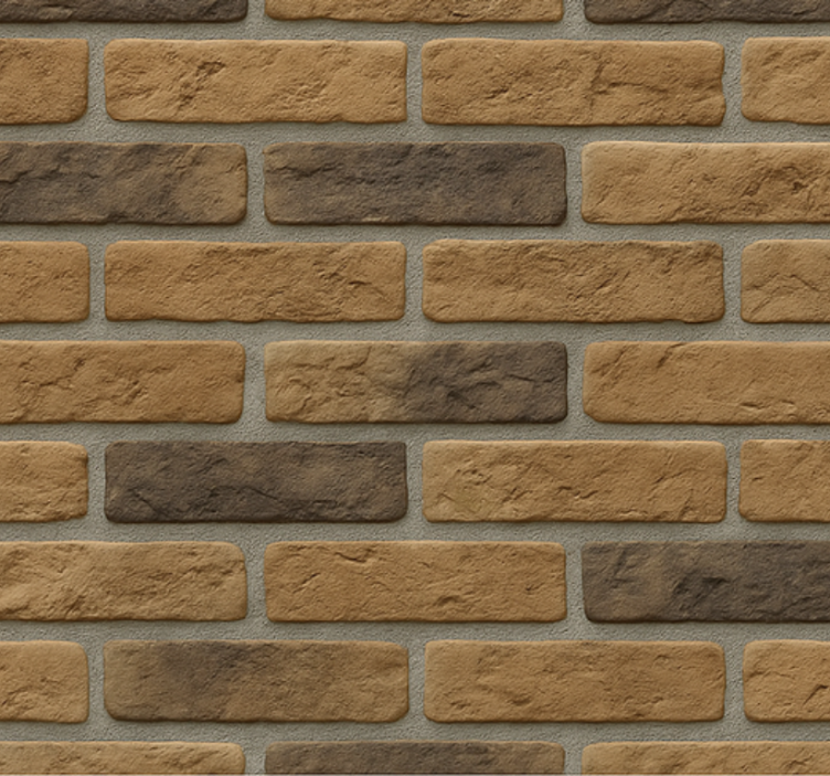 Living room wallpaper factory brick design - TenStickers