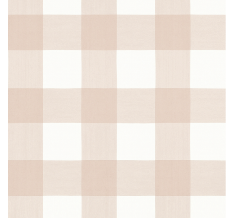 Kids wallpaper pink check design - TenStickers