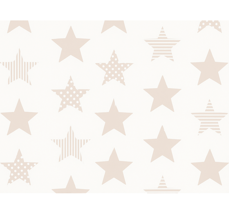Kids star pattern kids wallpaper - TenStickers