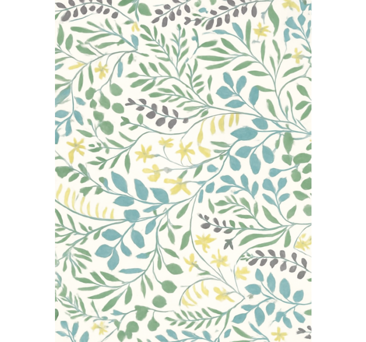 Leaf wallpaper wild meadow stems - TenStickers