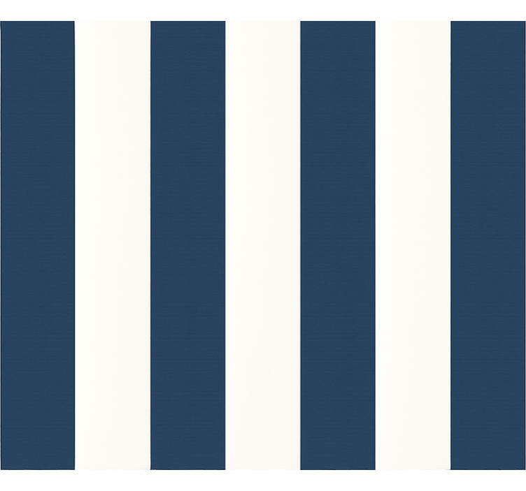 Kids wallpaper blue and white thick stripes - TenStickers