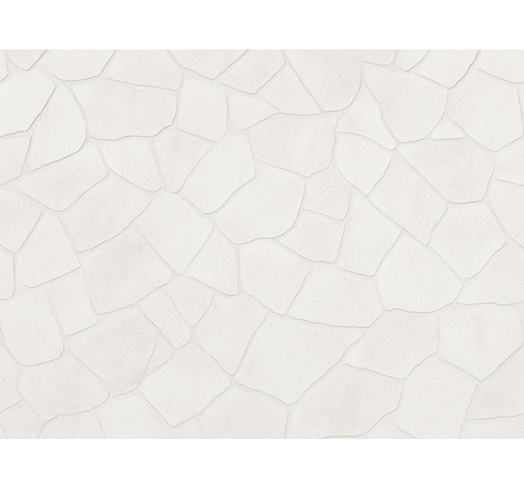 Living room wallpaper white stone washed finish - TenStickers