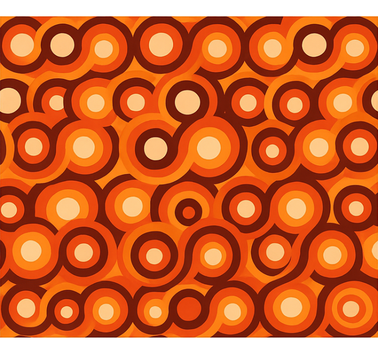 Living room wallpaper abstract modern warm colors - TenStickers