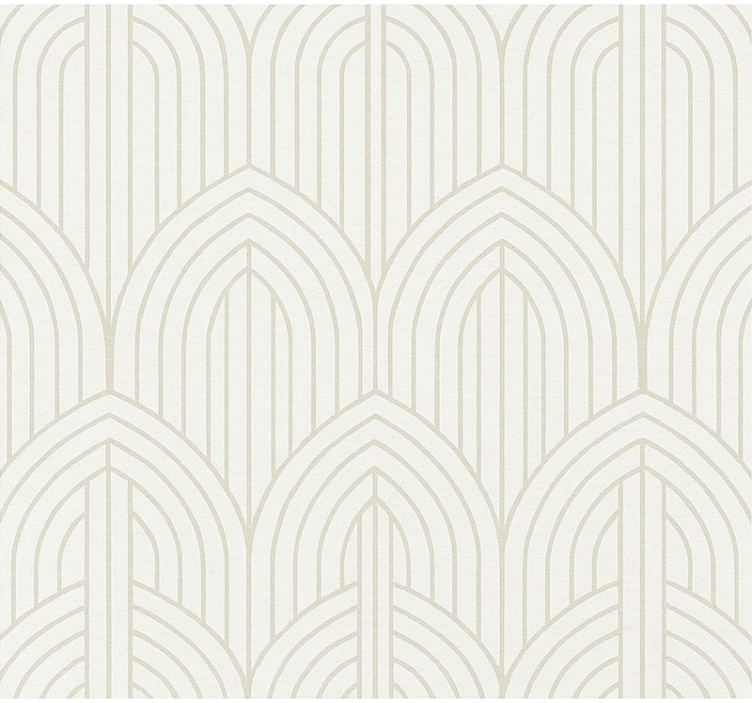 Living room wallpaper white wood style - TenStickers