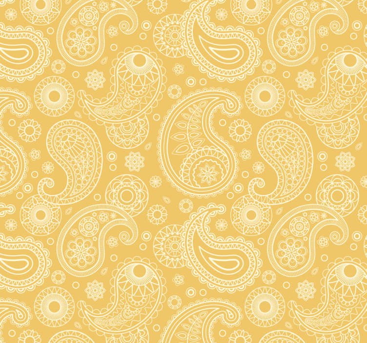 Arabic paisley style Ornamental Wallpaper - TenStickers