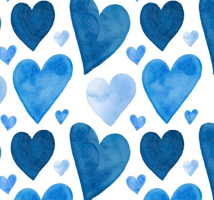 Heart Patterns wallpaper polka dots - TenStickers