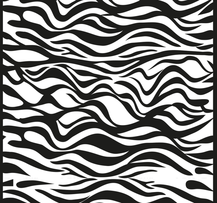 Zebra Stripes Pattern Wallpaper - TenStickers