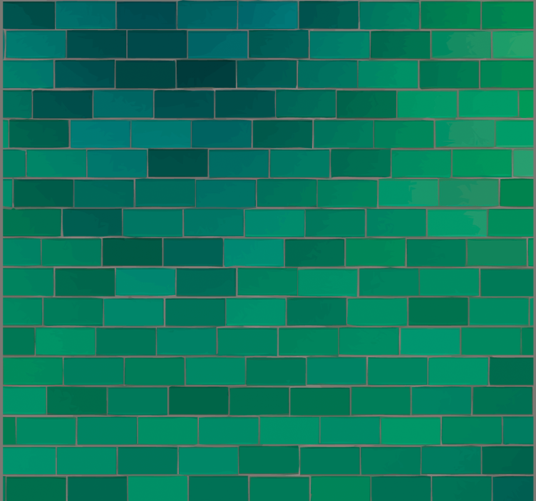 Green Tiled Texture textured wallpaper - TenStickers