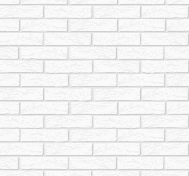 White Stain Brick Wallpaper - TenStickers