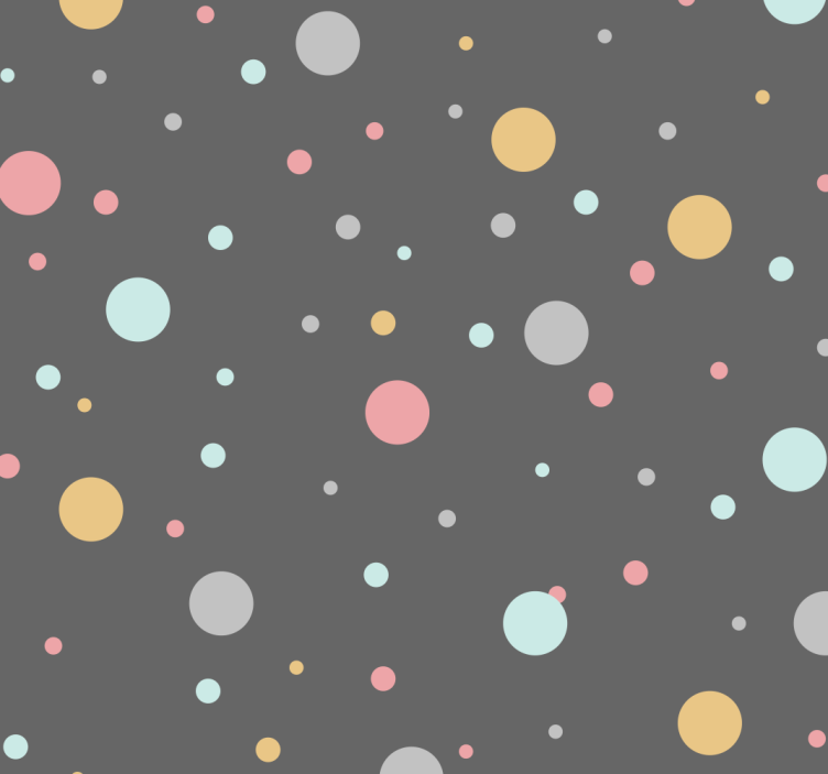 Colored dots Spotty Wallpaper - TenStickers